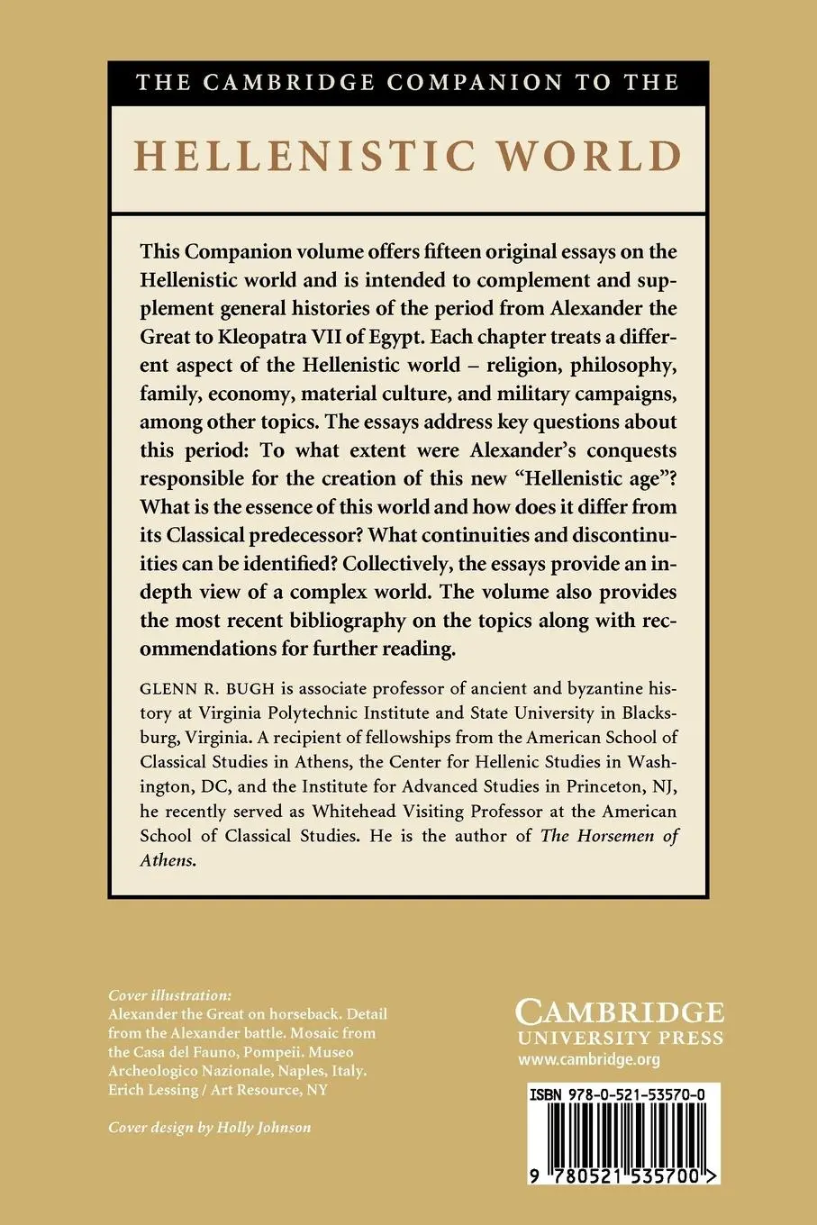 Rückseite: 9780521535700 | The Cambridge Companion to the Hellenistic World | Glenn Bugh | Buch
