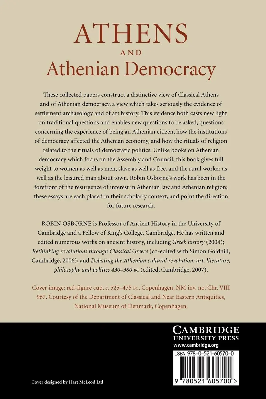 Rückseite: 9780521605700 | Athens and Athenian Democracy | Robin Osborne | Taschenbuch | Englisch