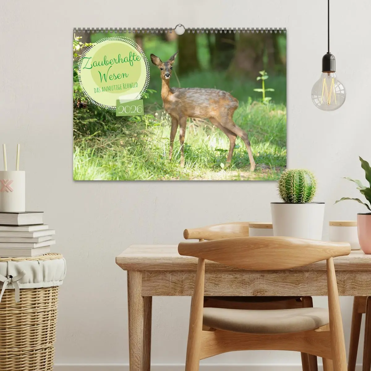 Bild: 9783457365700 | Zauberhafte Wesen - anmutiges Rehwild (Wandkalender 2026 DIN A3...