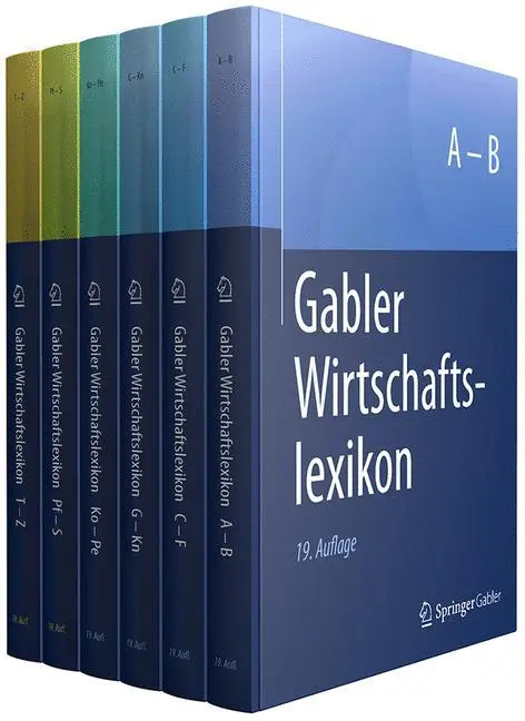 Cover: 9783658195700 | Gabler Wirtschaftslexikon | Springer Fachmedien Wiesbaden | Buch