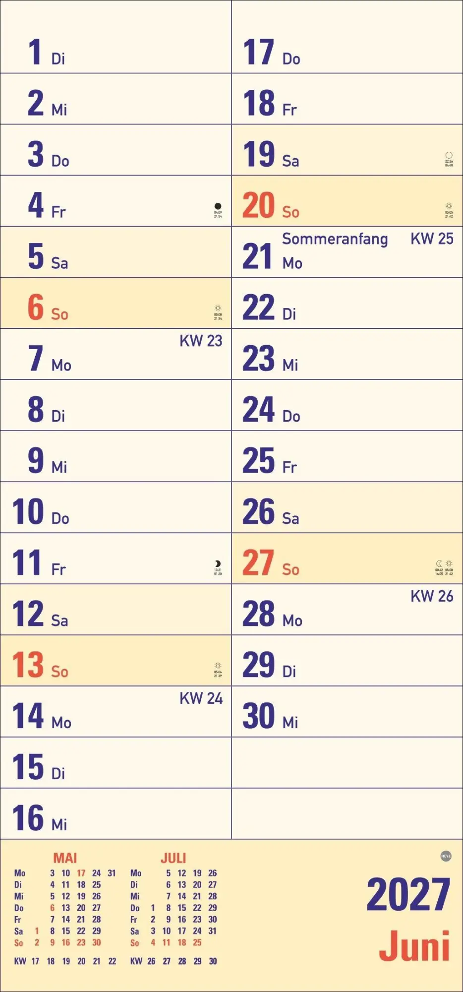 Bild: 9783756415700 | Großdruck Planer 2027 | Heye | Kalender | Bürokalender Heye | 14 S.