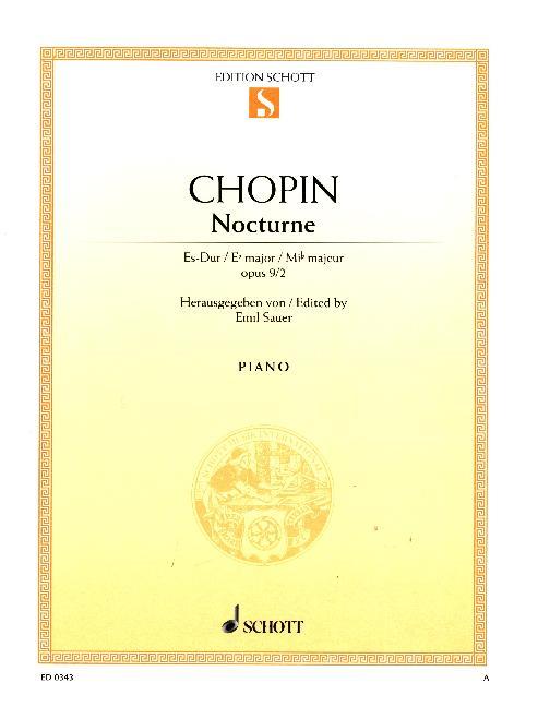 Cover: 9790001085700 | Nocturne Es-Dur | op. 9/2. Klavier., Edition Schott Einzelausgabe