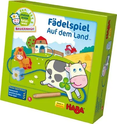 Cover: 4010168055800 | Fädelspiel Auf dem Land (Kinderspiel) | Spiel | In Spielebox | Deutsch