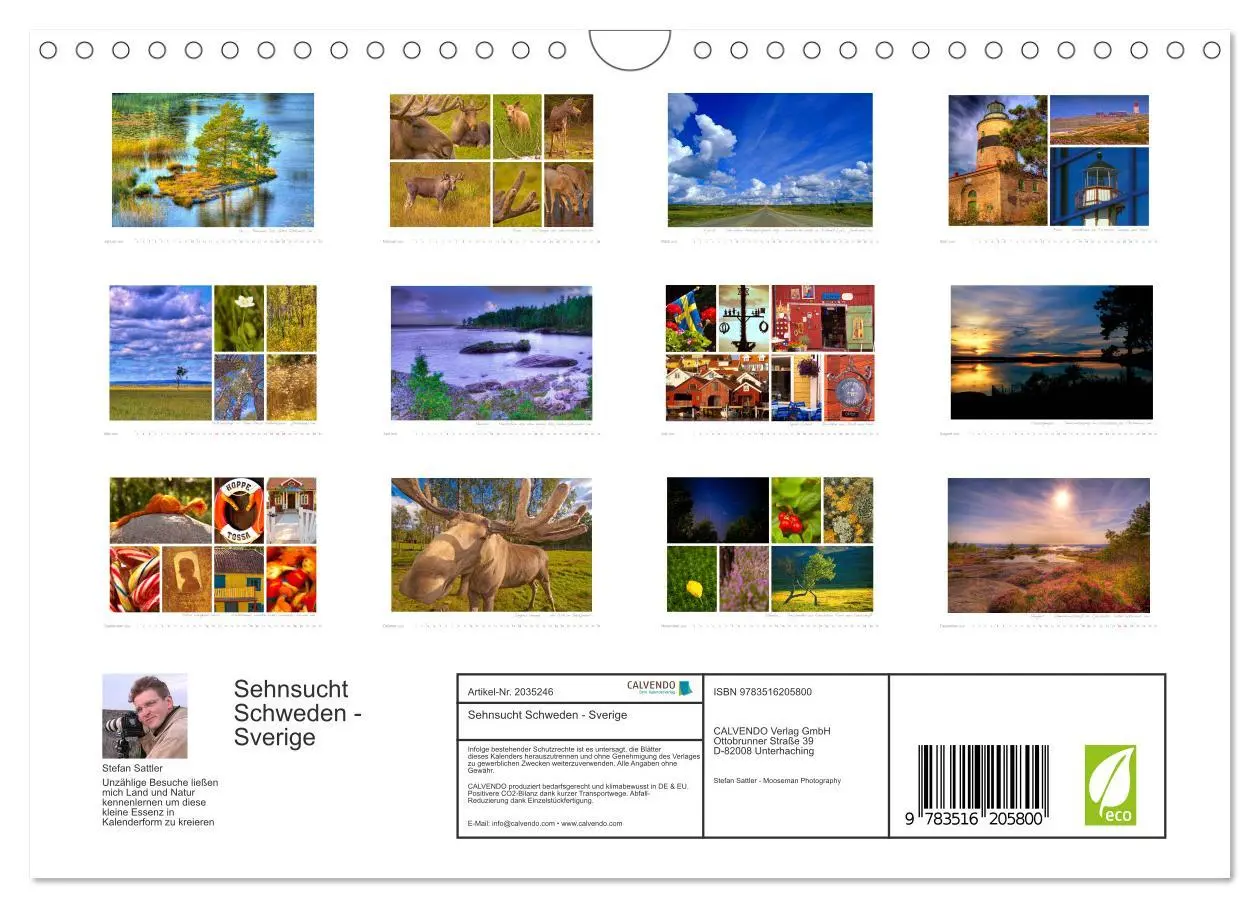 Bild: 9783516205800 | Sehnsucht Schweden - Sverige (Wandkalender 2026 DIN A4 quer),...