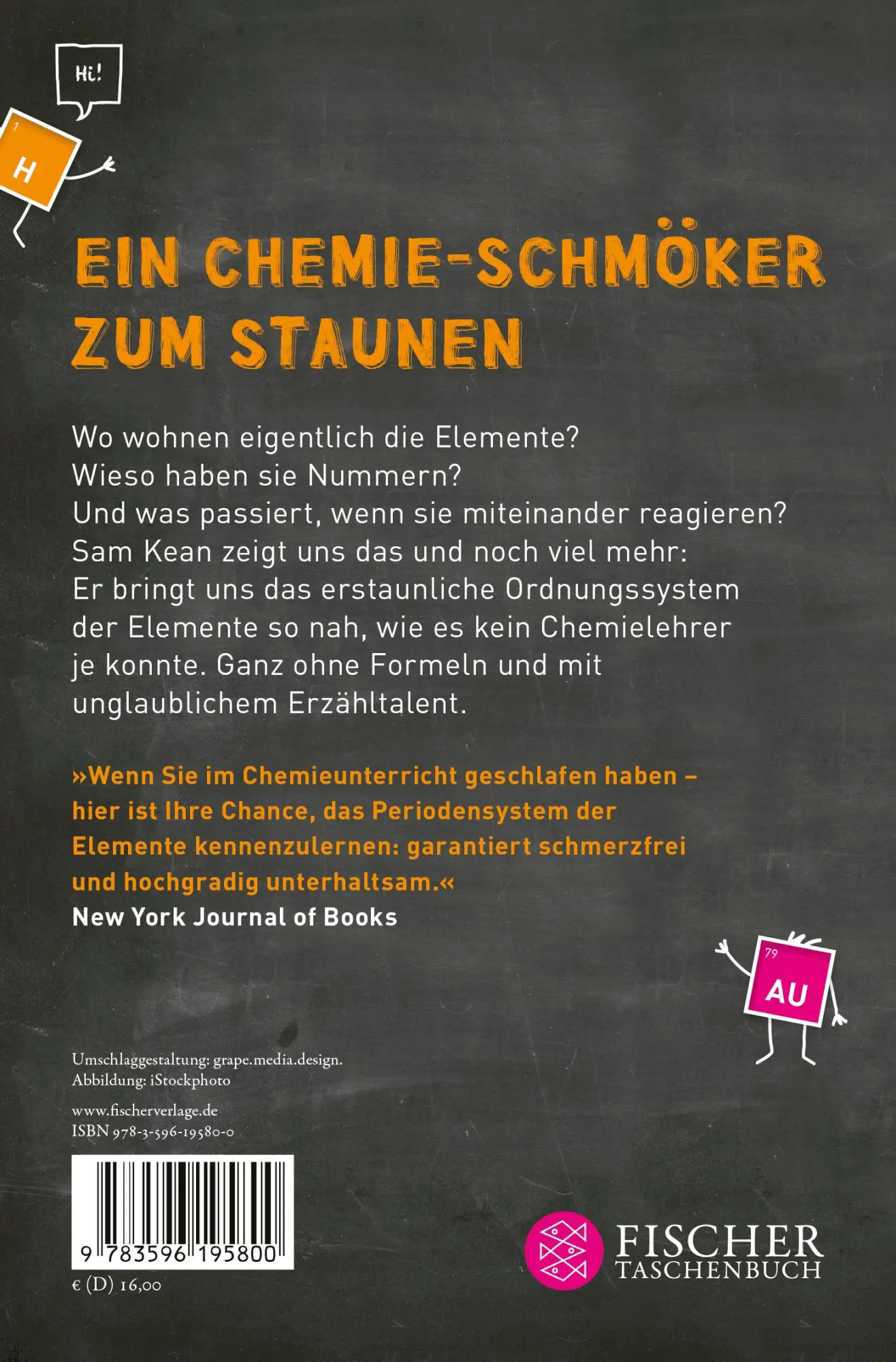 Rückseite: 9783596195800 | Treffen sich zwei Elemente ... | Sam Kean | Taschenbuch | 448 S.