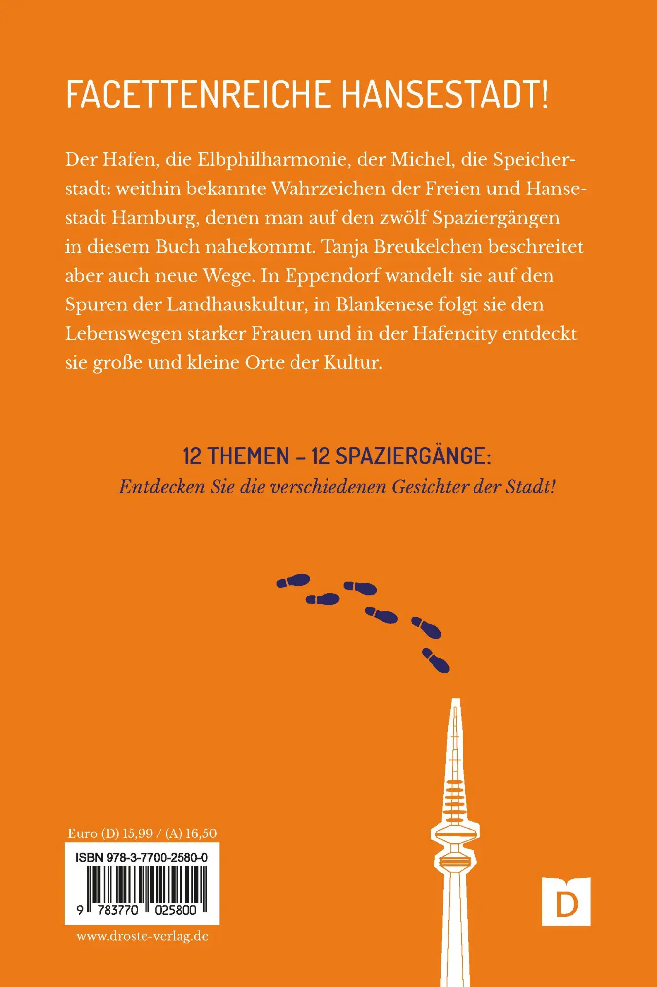 Rückseite: 9783770025800 | Zu Fuß durch die Hansestadt Hamburg | 12 Spaziergänge | Breukelchen