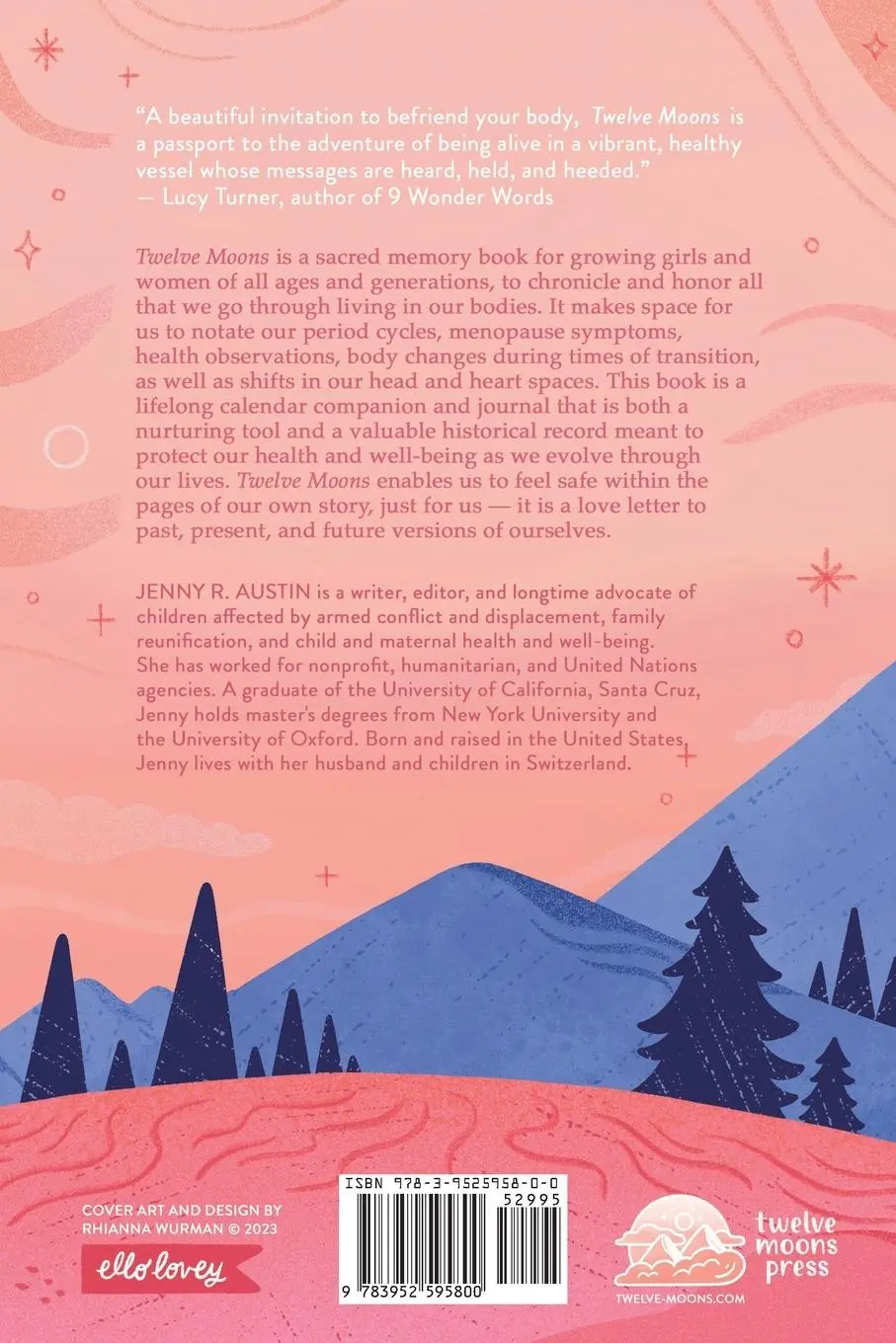 Rückseite: 9783952595800 | Twelve Moons | Jenny R. Austin | Taschenbuch | Englisch | 2023
