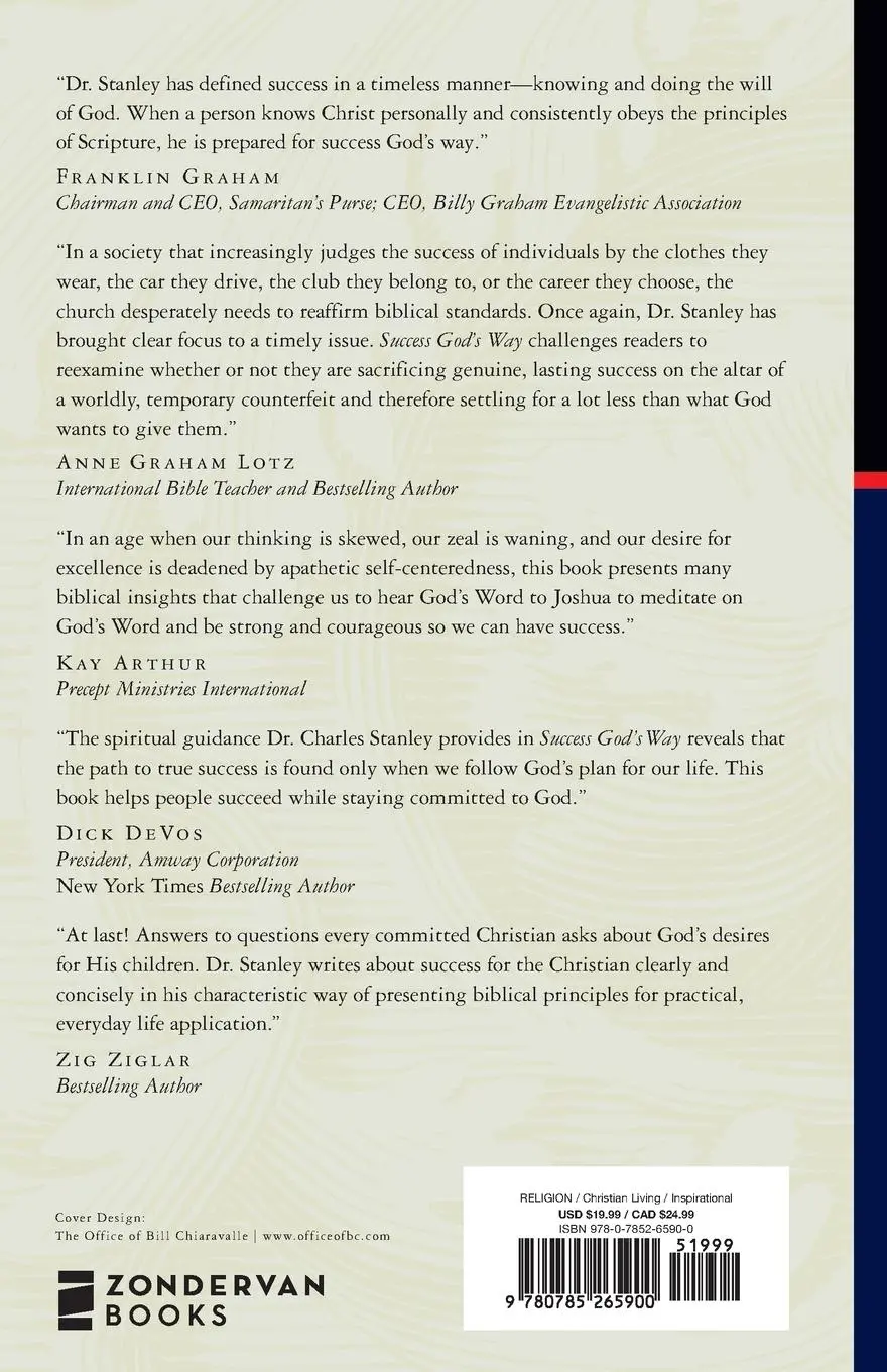 Rückseite: 9780785265900 | Success God's Way | Achieving True Contentment and Purpose | Stanley