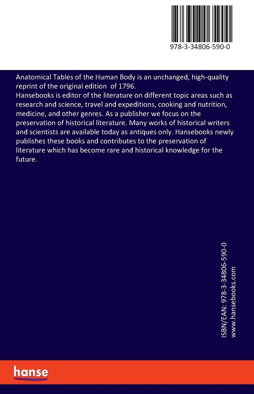 Rückseite: 9783348065900 | Anatomical Tables of the Human Body | William Cheselden | Taschenbuch
