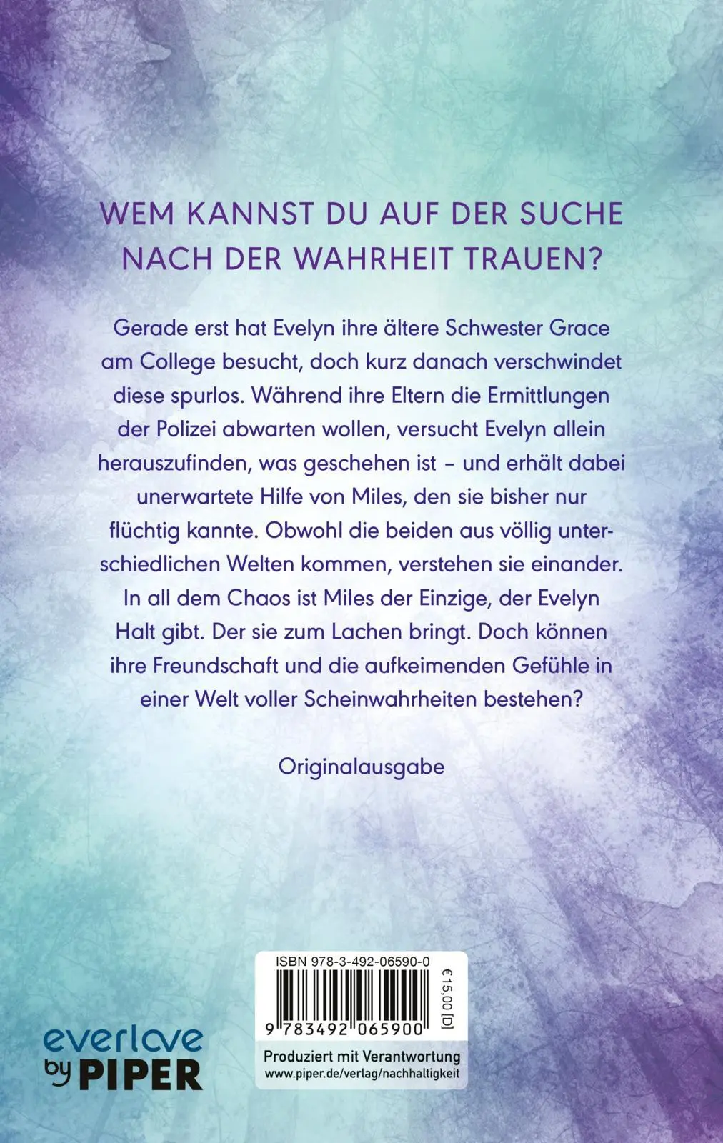 Rückseite: 9783492065900 | Keep me from falling | Hanna van den Valentyn | Taschenbuch | 384 S.