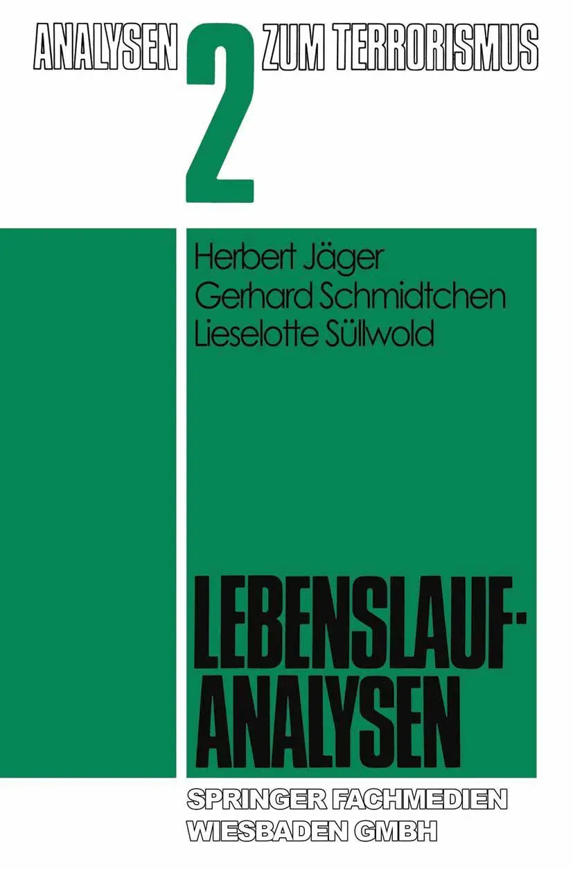 Cover: 9783531115900 | Lebenslaufanalysen | Herbert Jäger (u. a.) | Taschenbuch | 244 S.