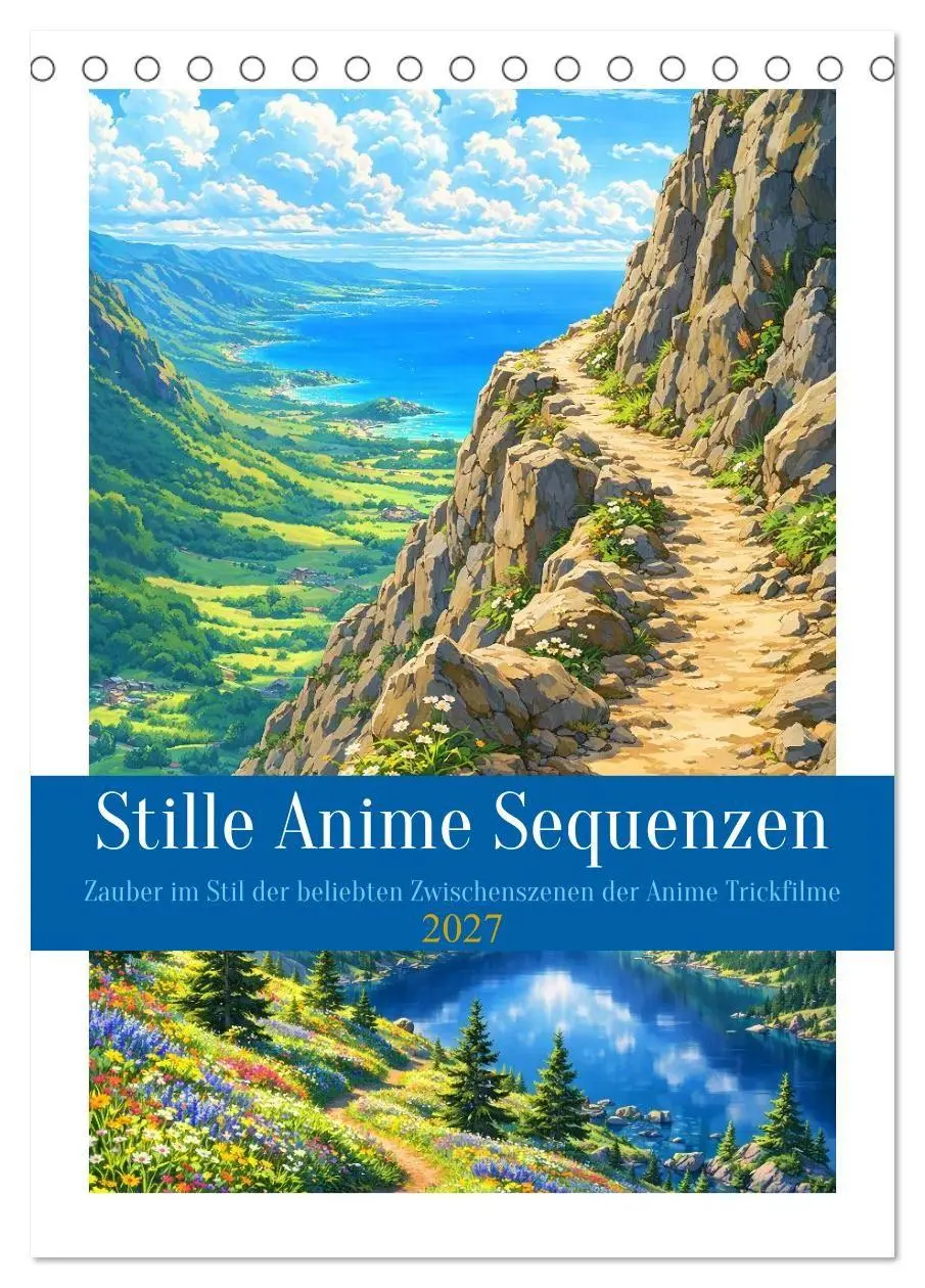 Cover: 9783594345900 | Stille Anime Sequenzen (Tischkalender 2027 DIN A5 hoch), CALVENDO...