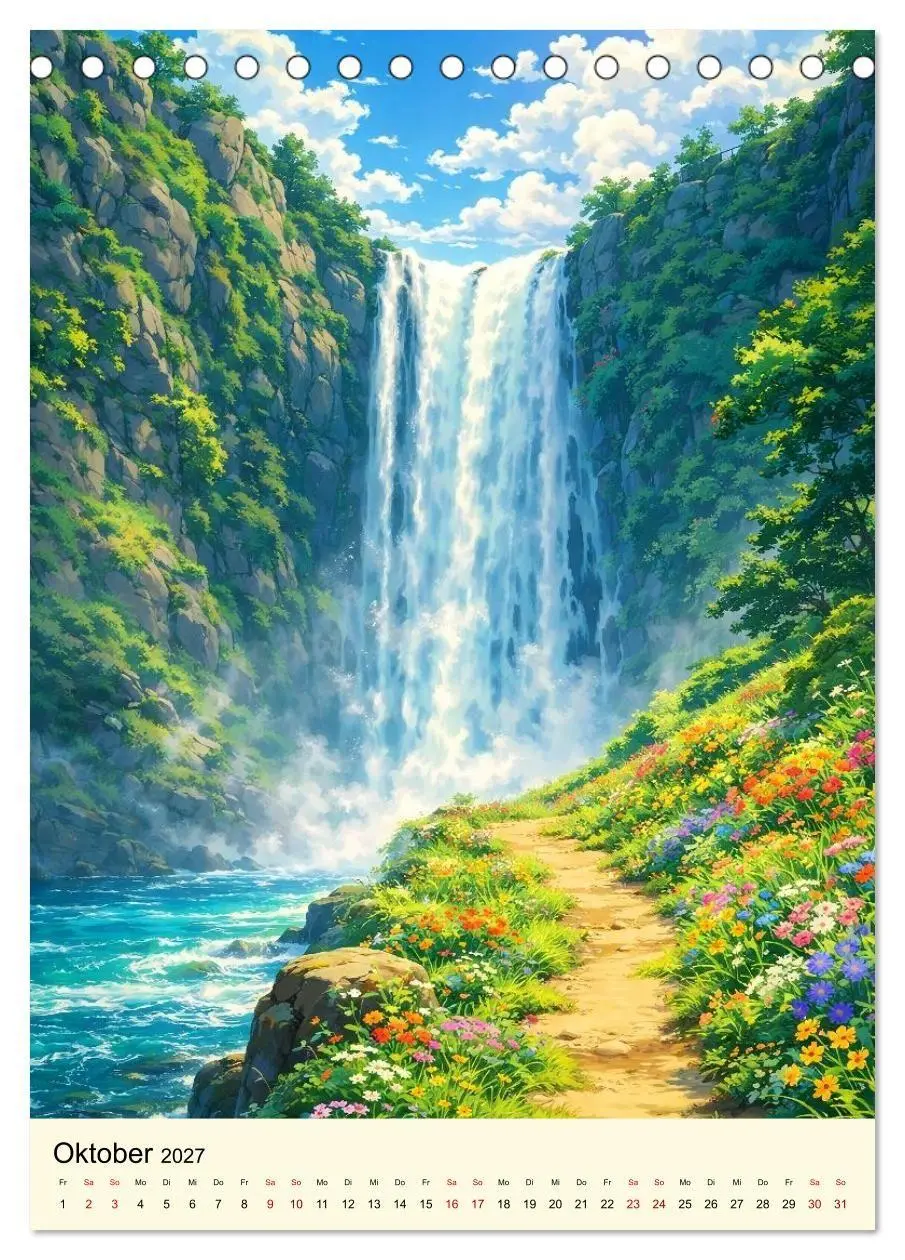 Bild: 9783594345900 | Stille Anime Sequenzen (Tischkalender 2027 DIN A5 hoch), CALVENDO...