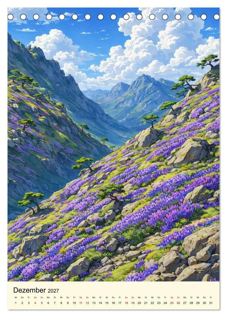 Bild: 9783594345900 | Stille Anime Sequenzen (Tischkalender 2027 DIN A5 hoch), CALVENDO...