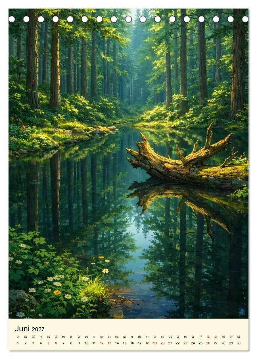 Bild: 9783594345900 | Stille Anime Sequenzen (Tischkalender 2027 DIN A5 hoch), CALVENDO...