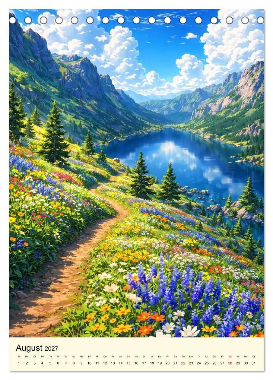 Bild: 9783594345900 | Stille Anime Sequenzen (Tischkalender 2027 DIN A5 hoch), CALVENDO...