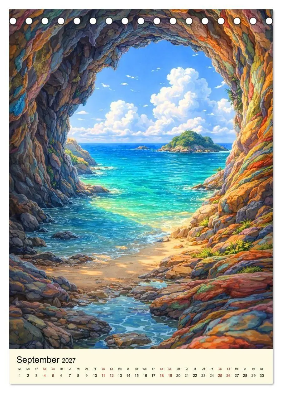 Bild: 9783594345900 | Stille Anime Sequenzen (Tischkalender 2027 DIN A5 hoch), CALVENDO...