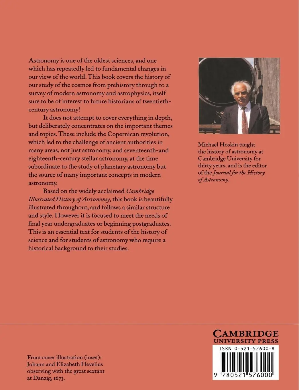 Rückseite: 9780521576000 | The Cambridge Concise History of Astronomy | Michael Hoskin | Buch