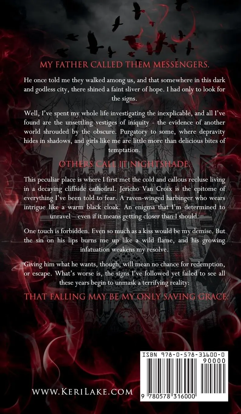 Rückseite: 9780578316000 | Nightshade | A Dark Paranormal Gothic Romance | Keri Lake | Buch