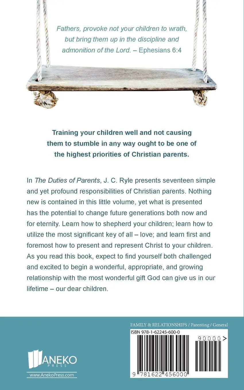 Rückseite: 9781622456000 | The Duties of Parents | Parenting Your Children God's Way | J. C. Ryle