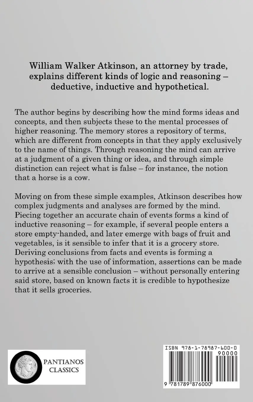 Rückseite: 9781789876000 | The Art of Logical Thinking | William Walker Atkinson | Buch