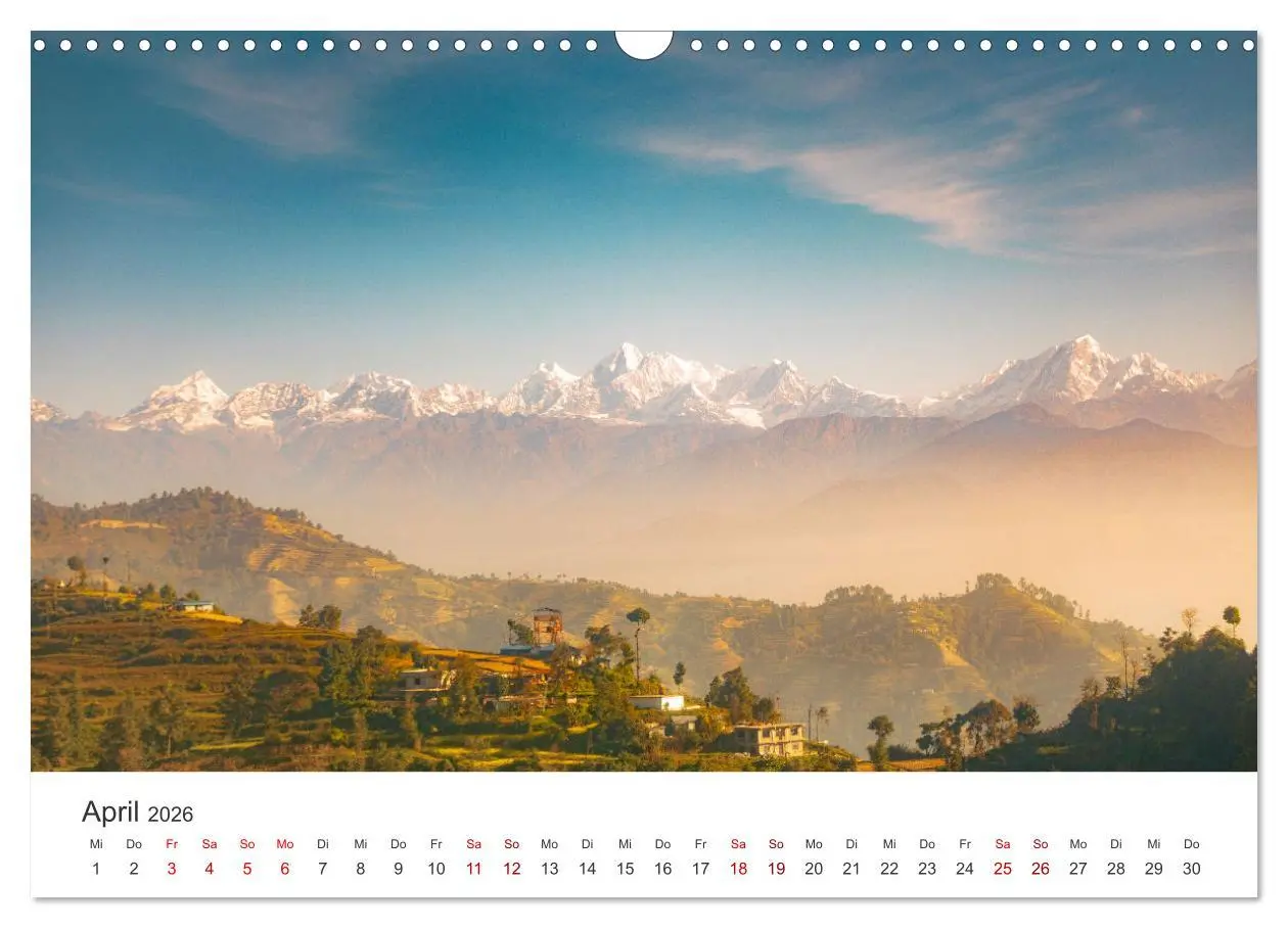 Bild: 9783457616000 | Nepal - Mitten im Himalaya (Wandkalender 2026 DIN A3 quer),...
