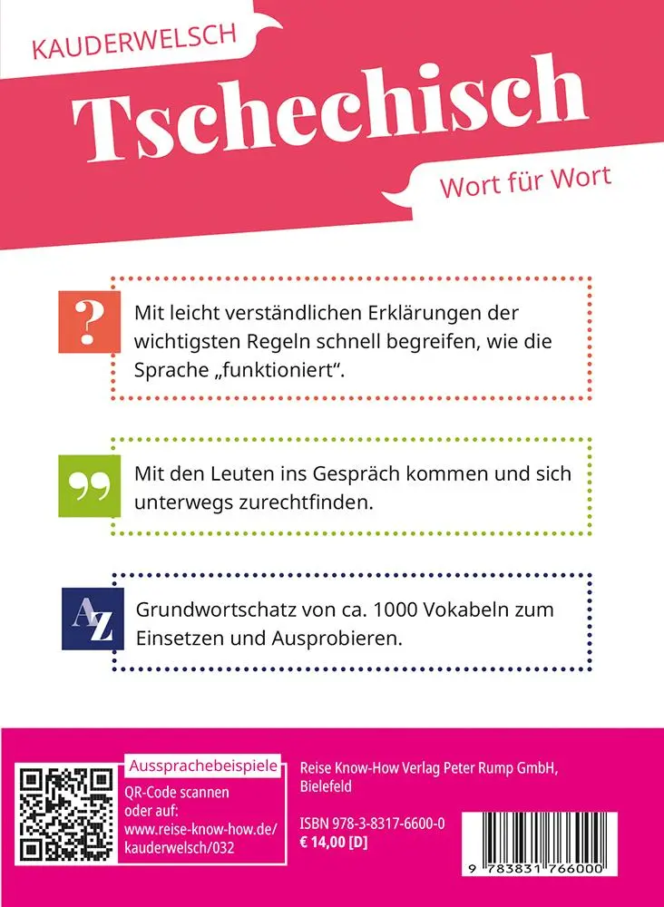 Bild: 9783831766000 | Reise Know-How Sprachführer Tschechisch - Wort für Wort | Bingel