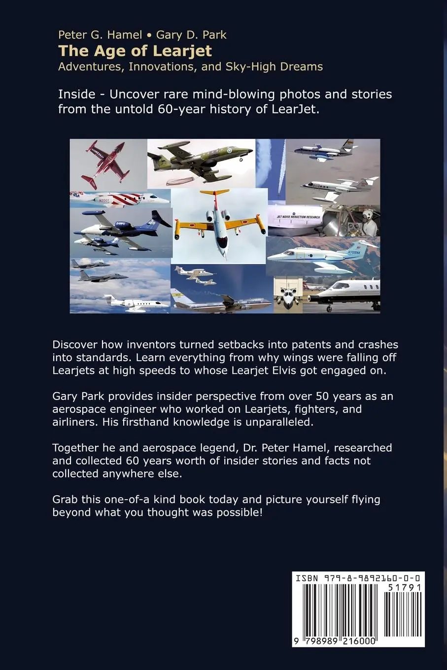 Rückseite: 9798989216000 | The Age of Learjet | Adventures, Innovations, and Sky-High Dreams