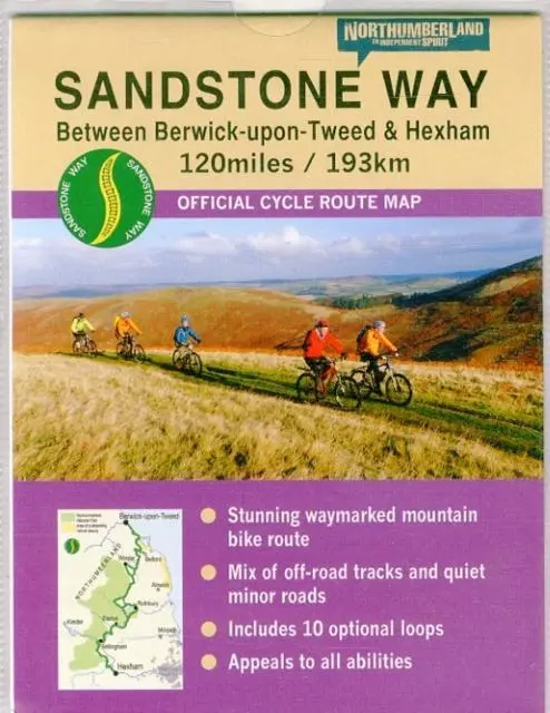Cover: 9780993116100 | Sandstone Way Cycle Route Map - Northumberland | Ted Liddle | Englisch