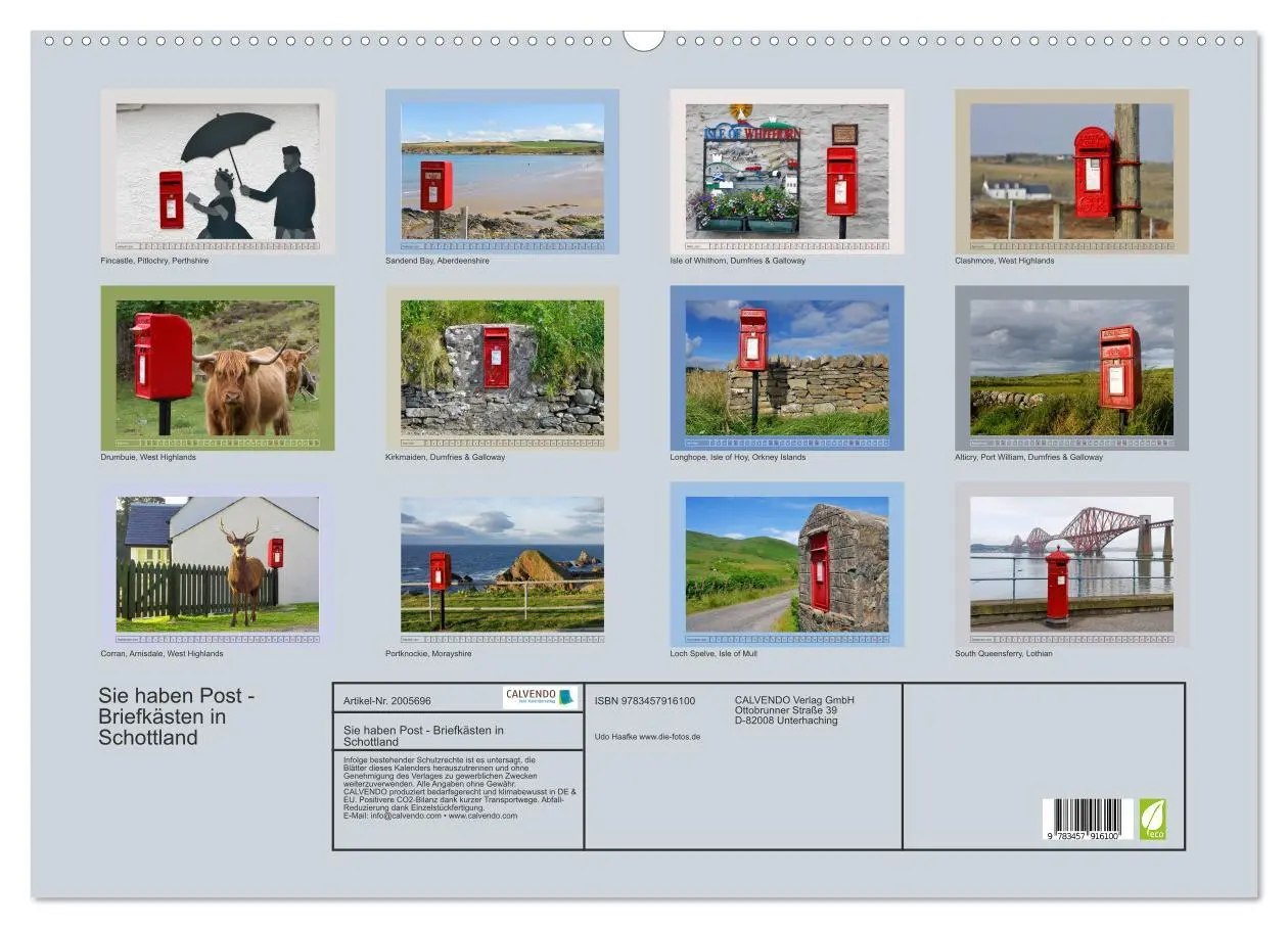 Bild: 9783457916100 | Sie haben Post - Briefkästen in Schottland (Wandkalender 2026 DIN...