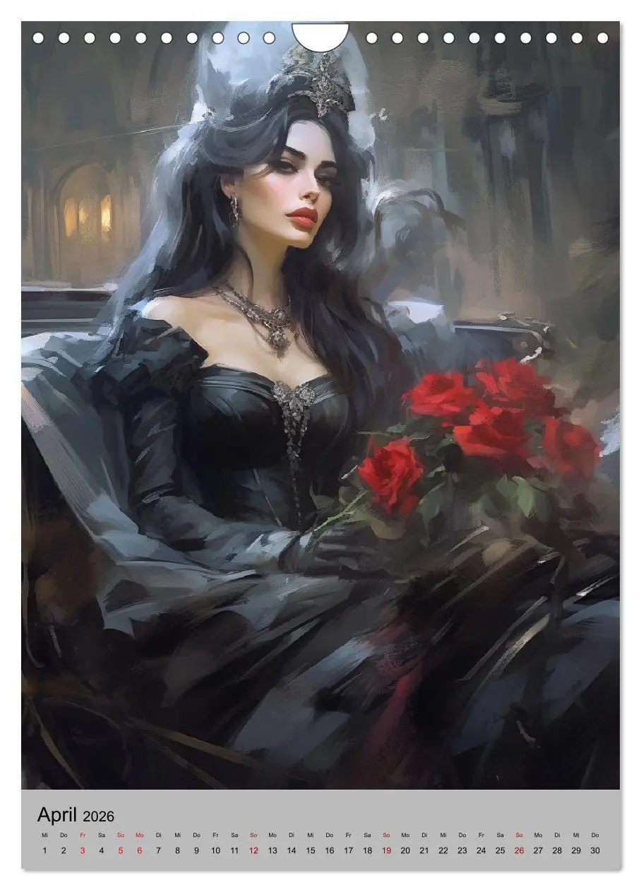 Bild: 9783516316100 | Gothic-Queens. Schaurig-schön im Renaissance-Stil (Wandkalender...