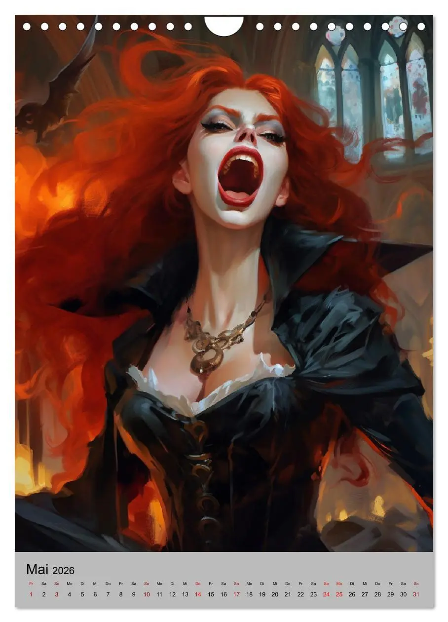 Bild: 9783516316100 | Gothic-Queens. Schaurig-schön im Renaissance-Stil (Wandkalender...