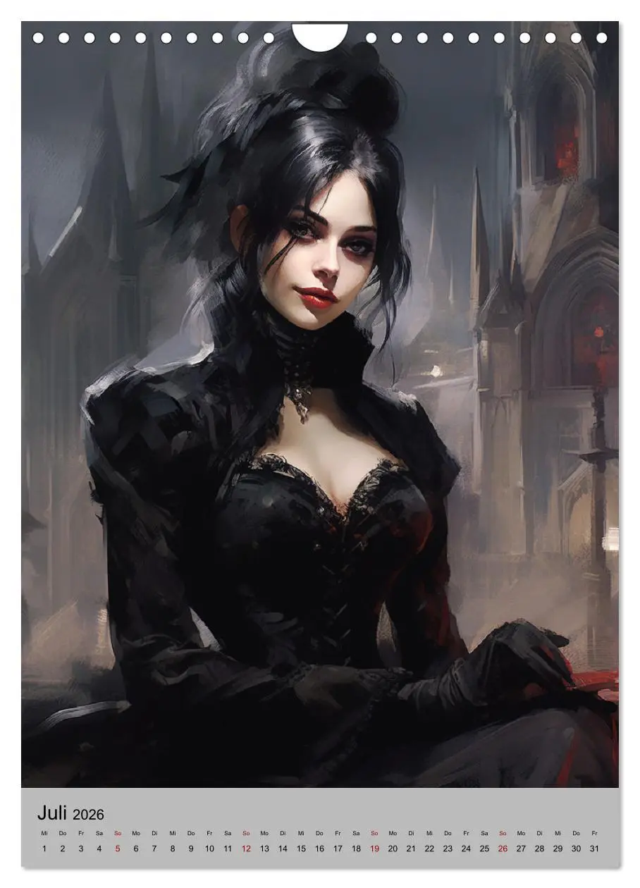 Bild: 9783516316100 | Gothic-Queens. Schaurig-schön im Renaissance-Stil (Wandkalender...