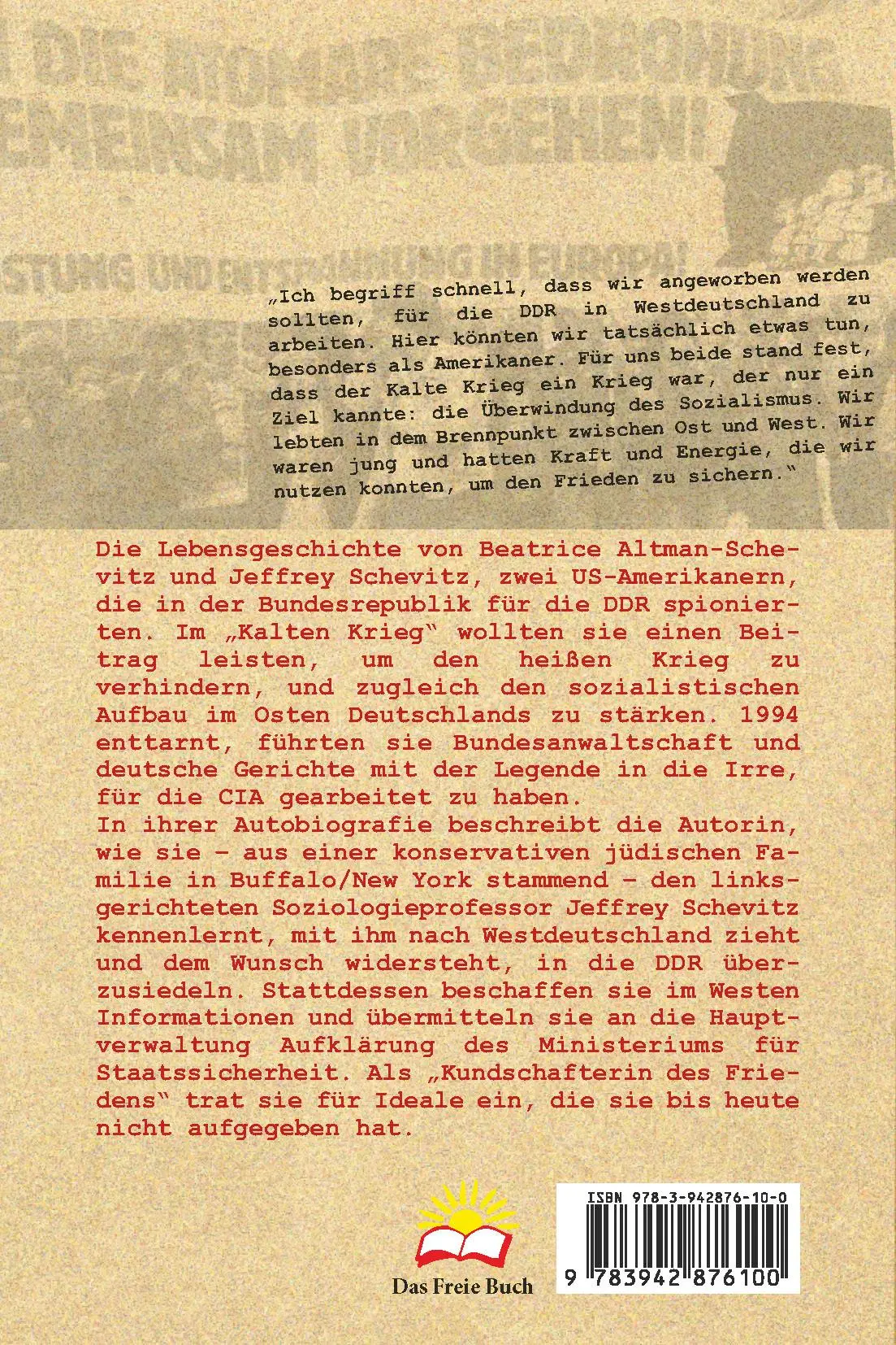 Rückseite: 9783942876100 | Der Schatten im Schatten | Beatrice Altman-Schevitz | Taschenbuch