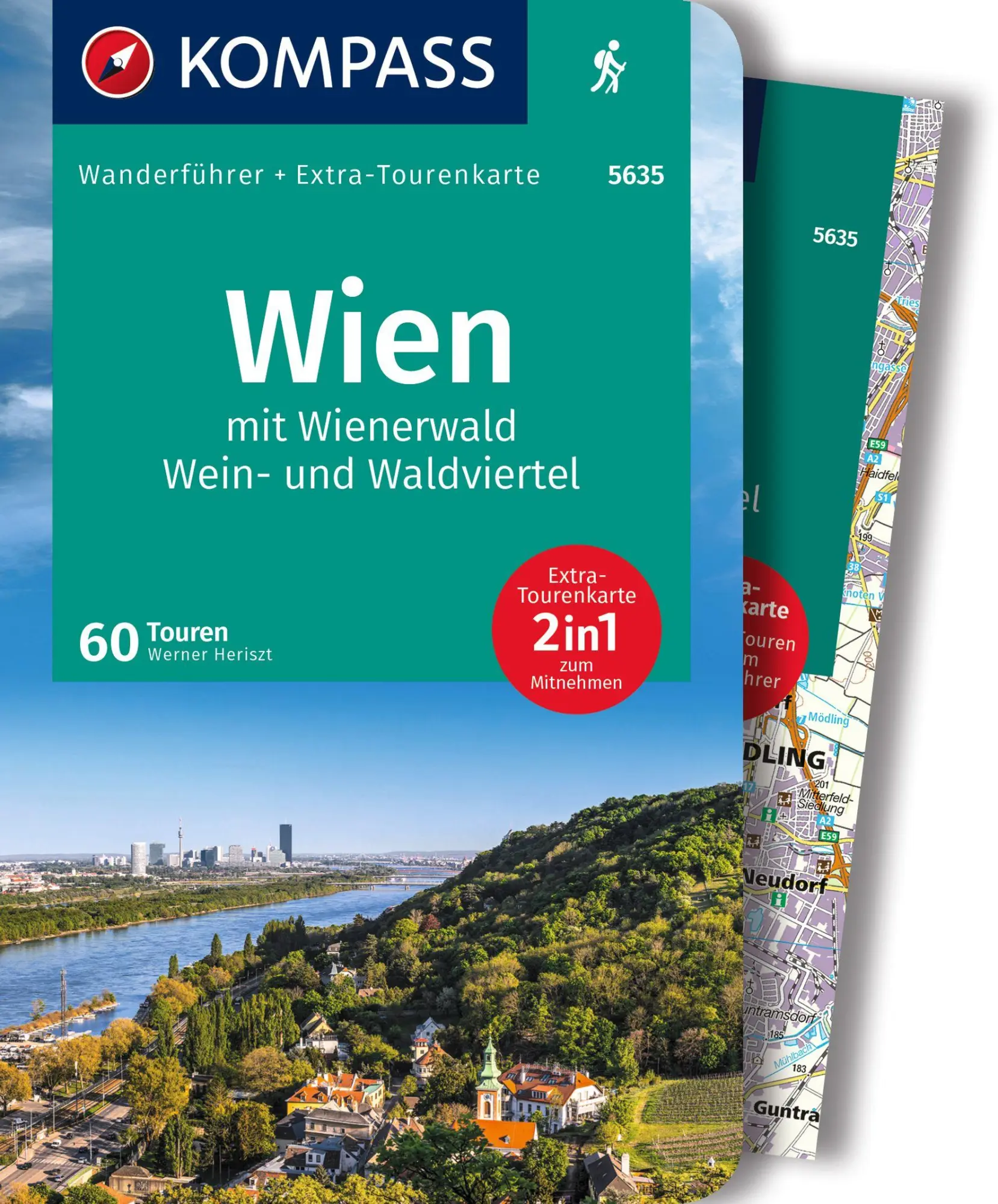 Cover: 9783991216100 | KOMPASS Wanderführer Wien mit Wienerwald, Wein- und Waldviertel, 60...