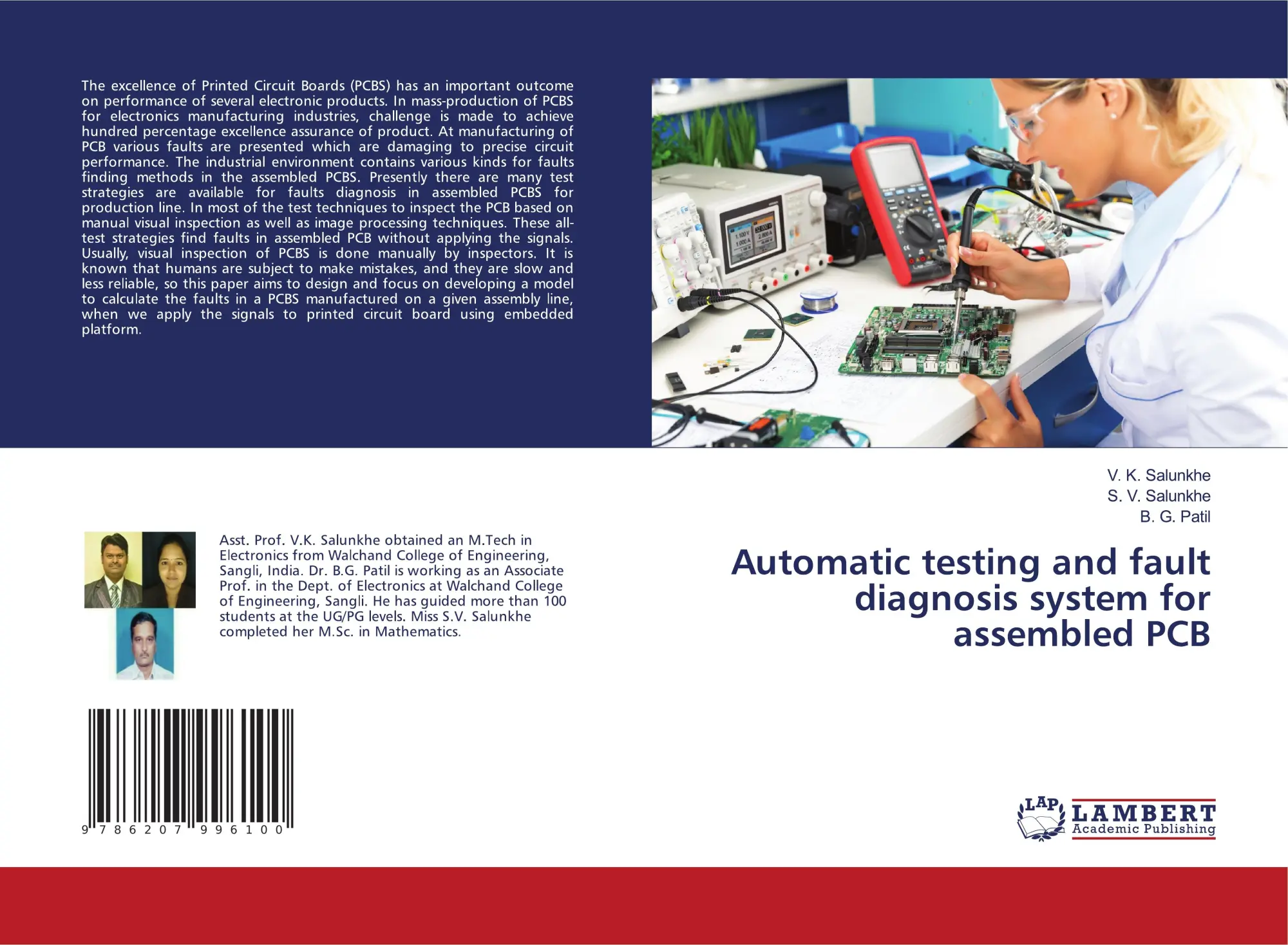 Cover: 9786207996100 | Automatic testing and fault diagnosis system for assembled PCB | Buch
