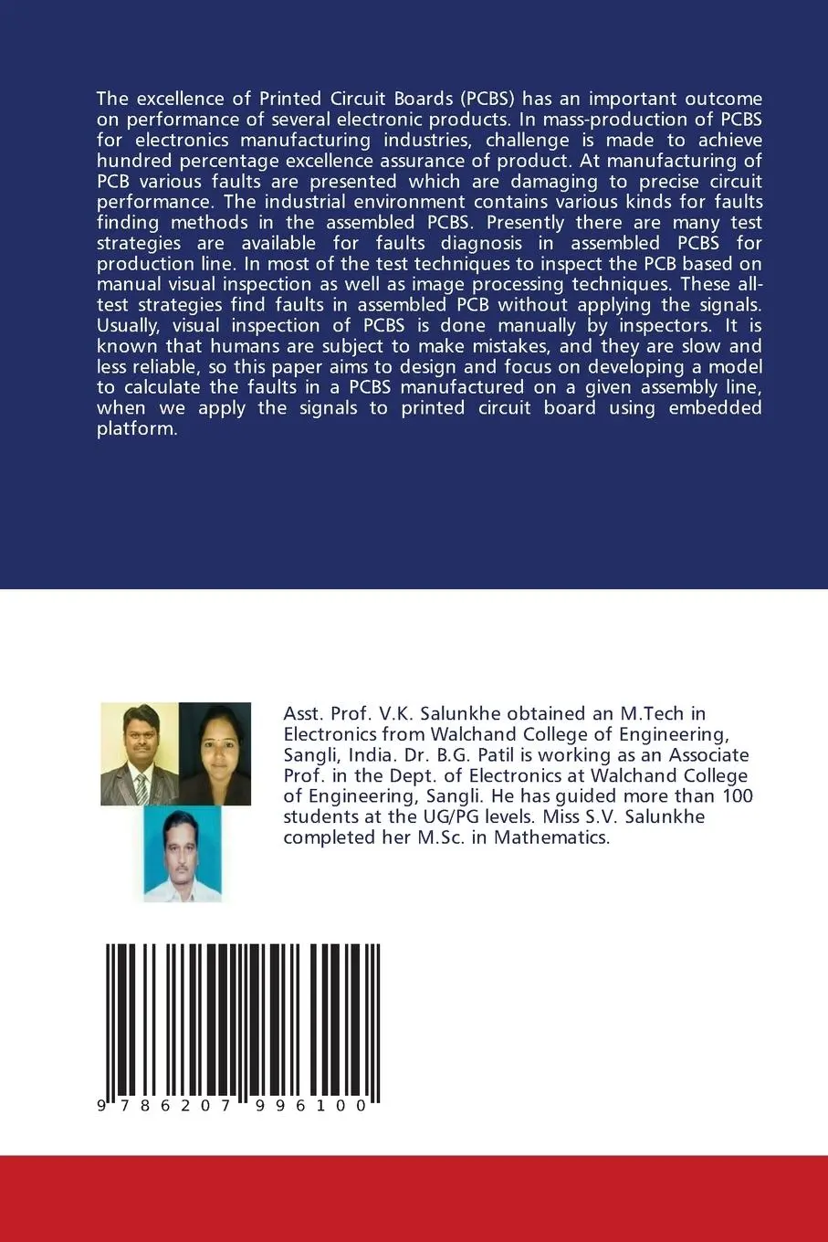 Rückseite: 9786207996100 | Automatic testing and fault diagnosis system for assembled PCB | Buch