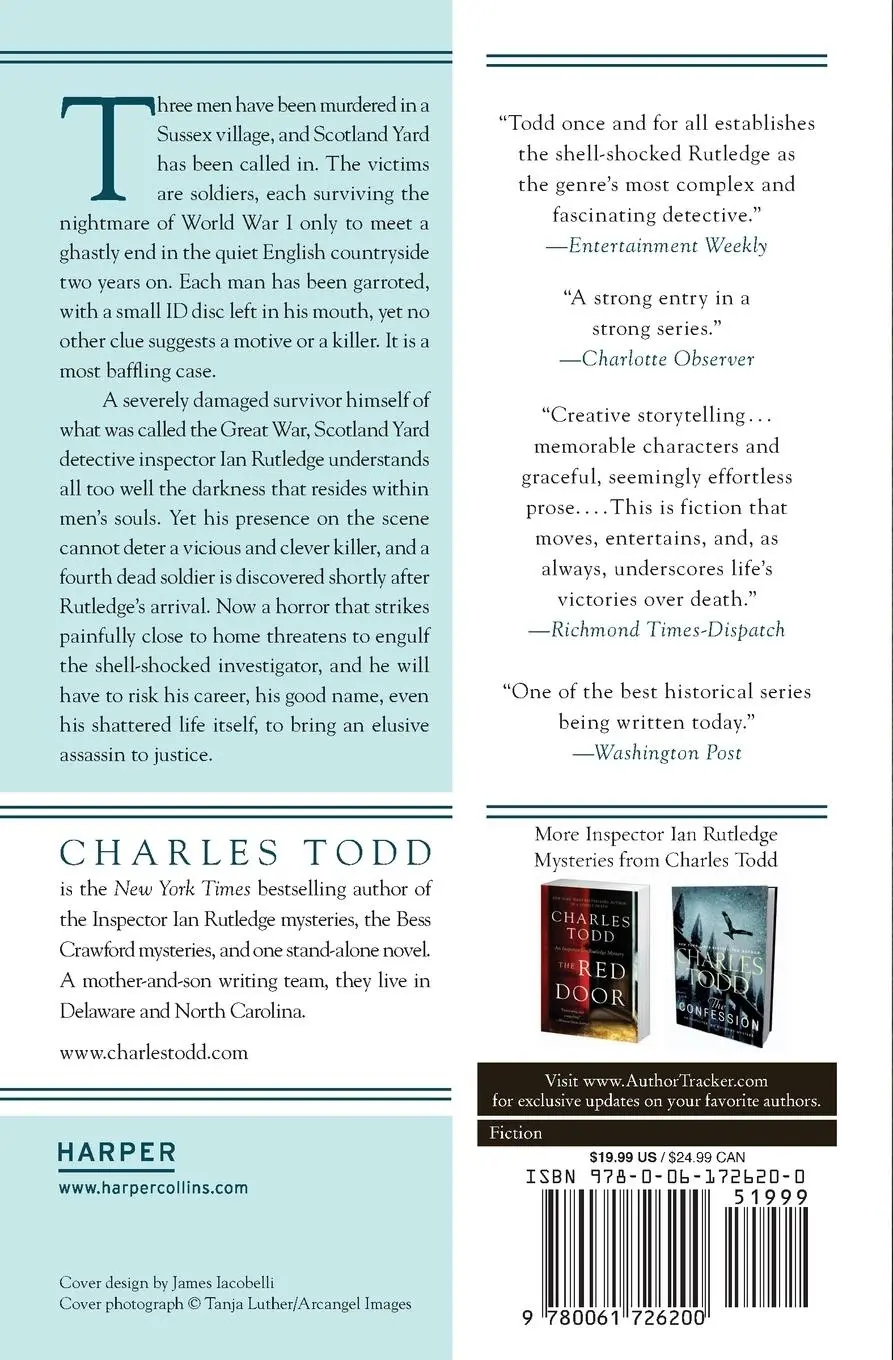 Rückseite: 9780061726200 | Lonely Death, A | Charles Todd | Taschenbuch | Kartoniert / Broschiert