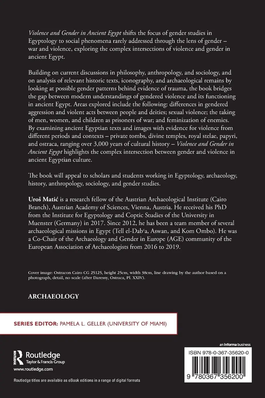Rückseite: 9780367356200 | Violence and Gender in Ancient Egypt | Uro¿ Mati¿ | Taschenbuch | 2021