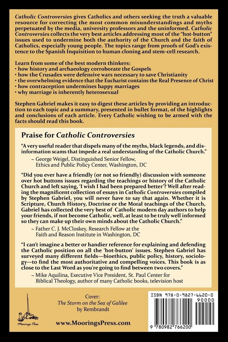 Rückseite: 9780982766200 | Catholic Controversies | Stephen Gabriel | Taschenbuch | Englisch