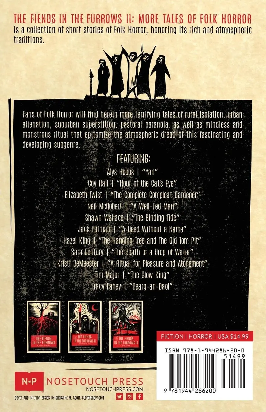 Rückseite: 9781944286200 | The Fiends in the Furrows II | More Tales of Folk Horror | Scott