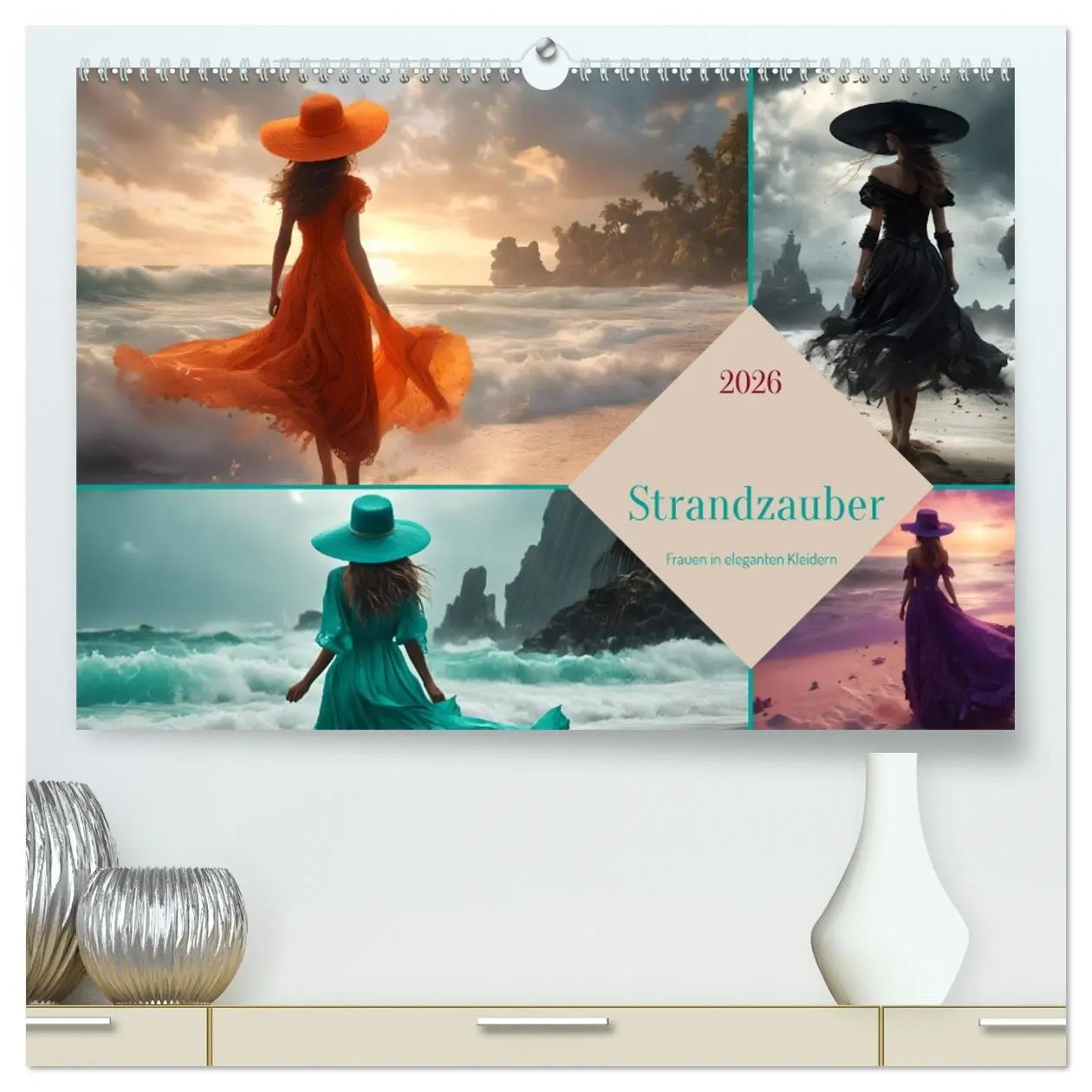 Cover: 9783457386200 | Strandzauber- Frauen in eleganten Kleidern (hochwertiger Premium...