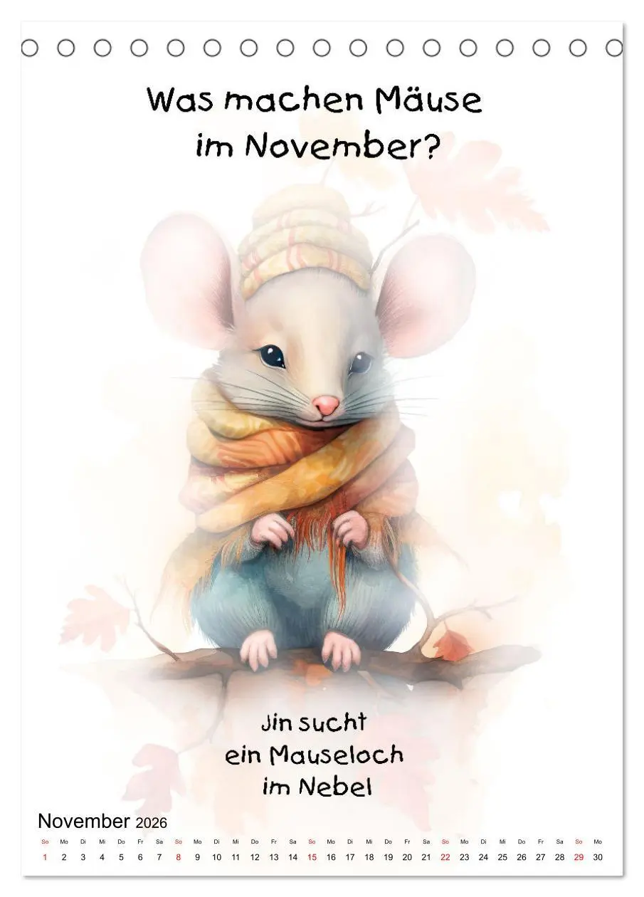 Bild: 9783516306200 | Die Mäusebande (Tischkalender 2026 DIN A5 hoch), CALVENDO...