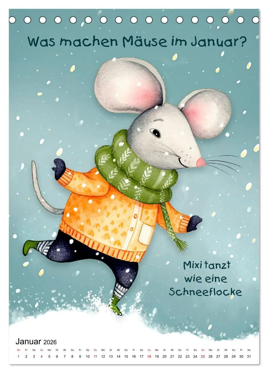 Bild: 9783516306200 | Die Mäusebande (Tischkalender 2026 DIN A5 hoch), CALVENDO...