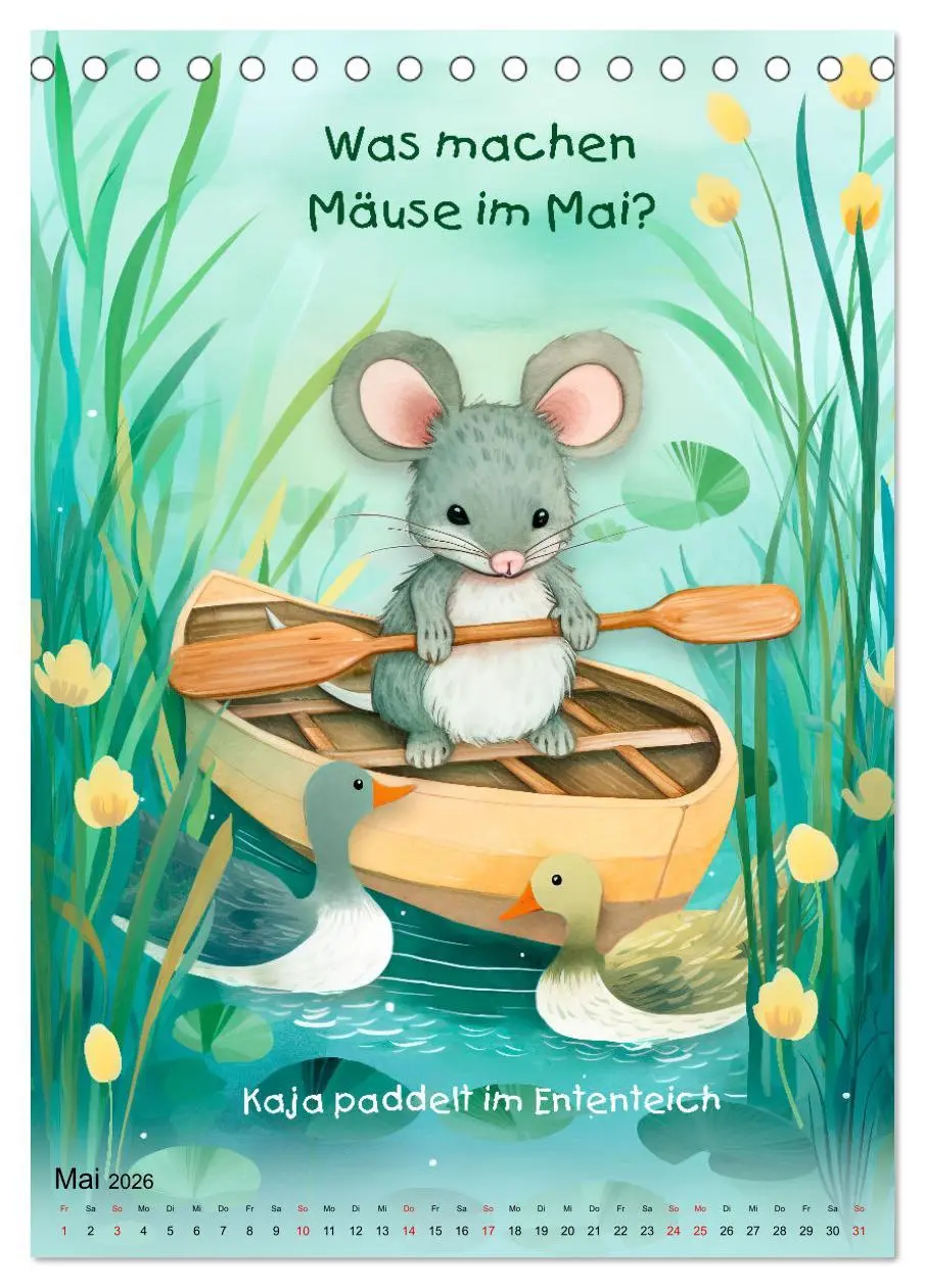 Bild: 9783516306200 | Die Mäusebande (Tischkalender 2026 DIN A5 hoch), CALVENDO...