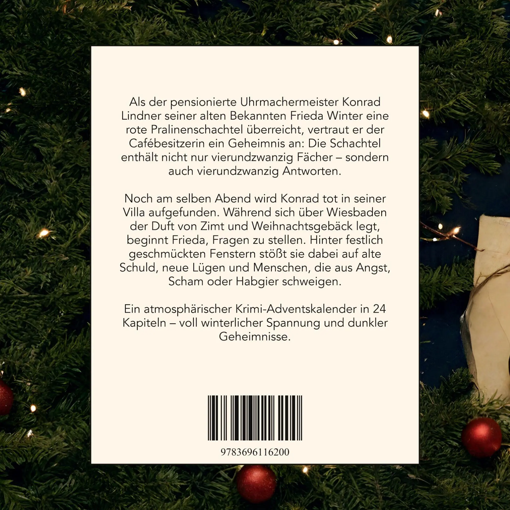 Rückseite: 9783696116200 | Mord in Wiesbaden | Der Krimi-Adventskalender in 24 Akten | Horn