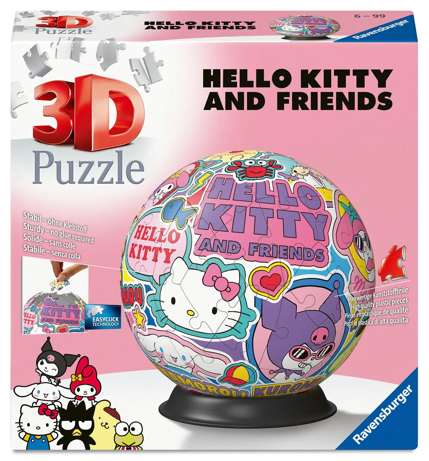Cover: 4005556116300 | 3D Puzzle-Ball Hello Kitty and Friends | Spiel | 3D Puzzles | 11630