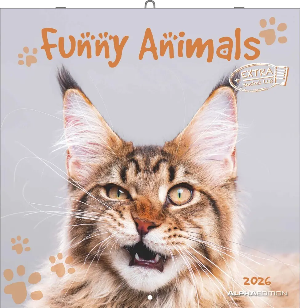 Cover: 4069095006300 | Alpha Edition - Funny Animals 2026 - Wandkalender 30×30 cm (30×60...