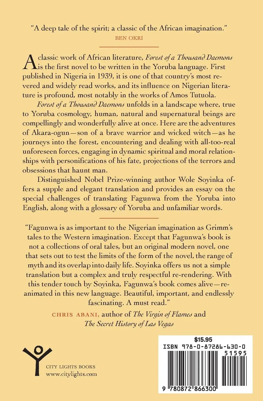 Rückseite: 9780872866300 | Forest of a Thousand Daemons | A Hunter's Saga | D O Fagunwa | Buch