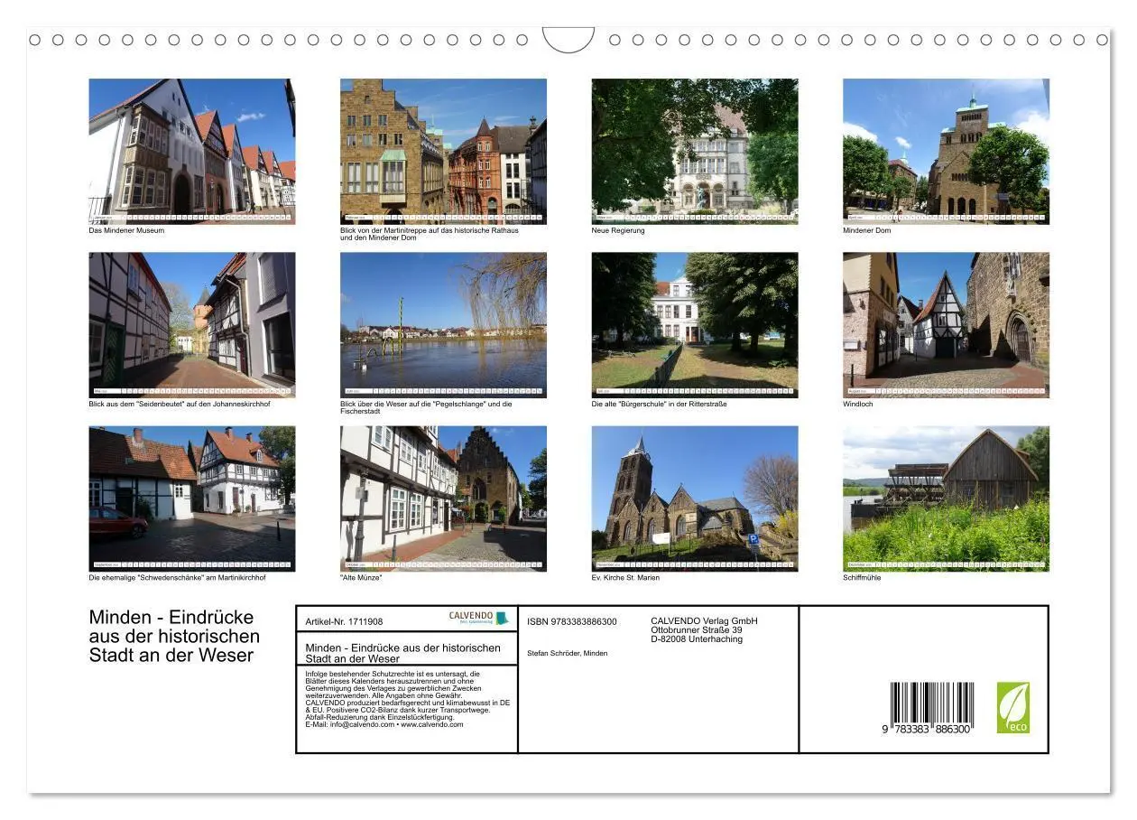 Bild: 9783383886300 | Minden - Eindrücke aus der historischen Stadt an der Weser...